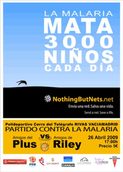 Cartel Partido contra la malaria