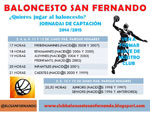 Jornadas de captación en el Baloncesto San Fernando