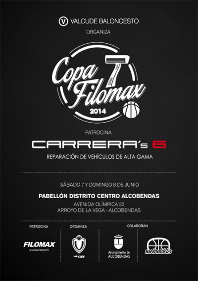 Cartel Copa Filomax. C.D. Valcude Alcobendas