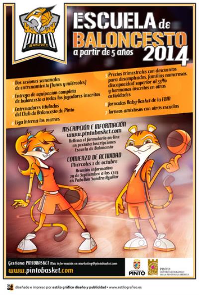Cartel EscuelasPintobasket2014