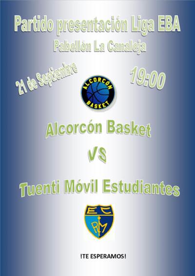 Cartel de presentación del equipo de Liga EBA de Alcorcón Basket