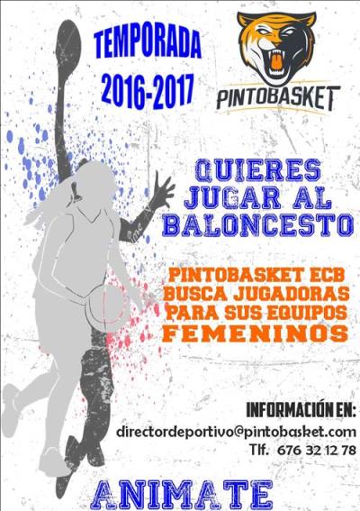 Cartel PruebasFemPintobasket2016