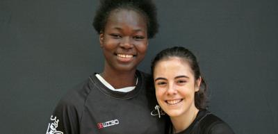 Aminata Sangare y Claudia Gómez, al Basketball Without Borders