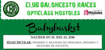 Babybasket en Raíces de Móstoles para la temporada 2020/21